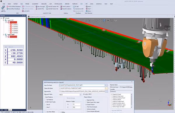 CAPPS-NC NC-Fit software simulation