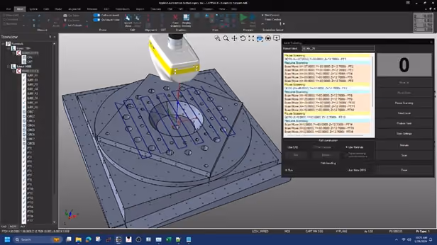 CAPPS-NC Laser scanning 3d Model measure simulation