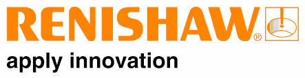 Renishaw company logo with tagline 'apply innovation'.