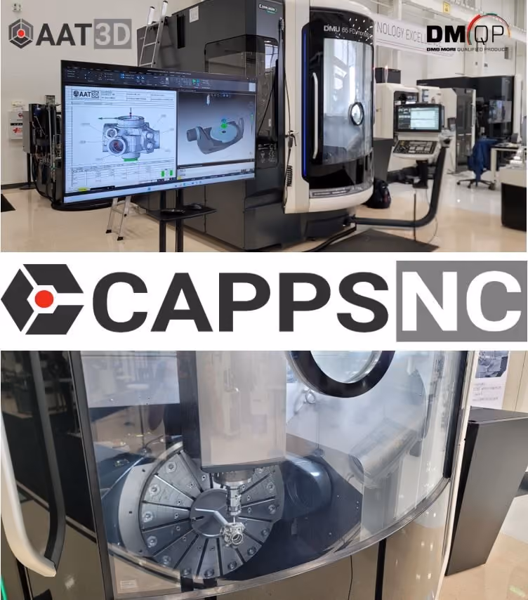 CAPPS-NC on a MDG-Mori MDU50 mill turn machine