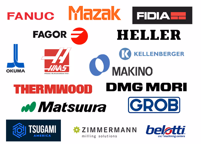 Machine Tool Brands compatible with on-machine measurement