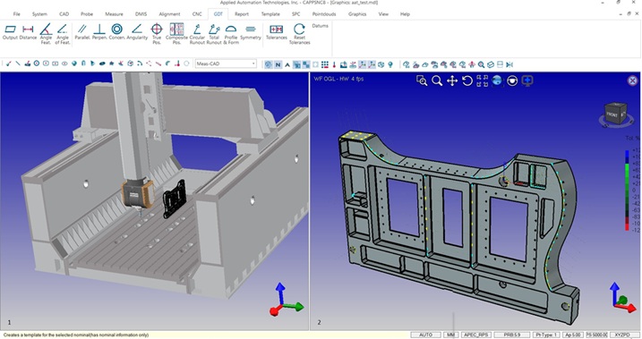 CAPPS-NC On-Machine Measurement Software Screenshot
