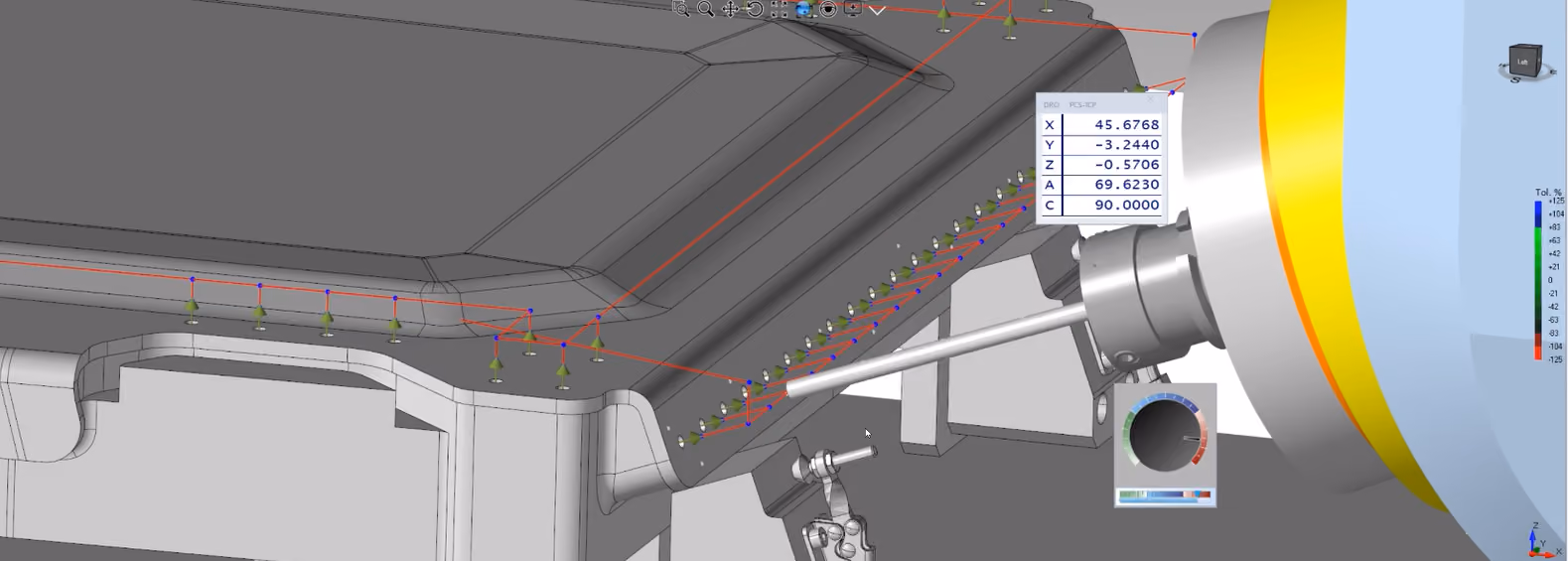 CAPPS-NC On-Machine Measurement Software Screenshot