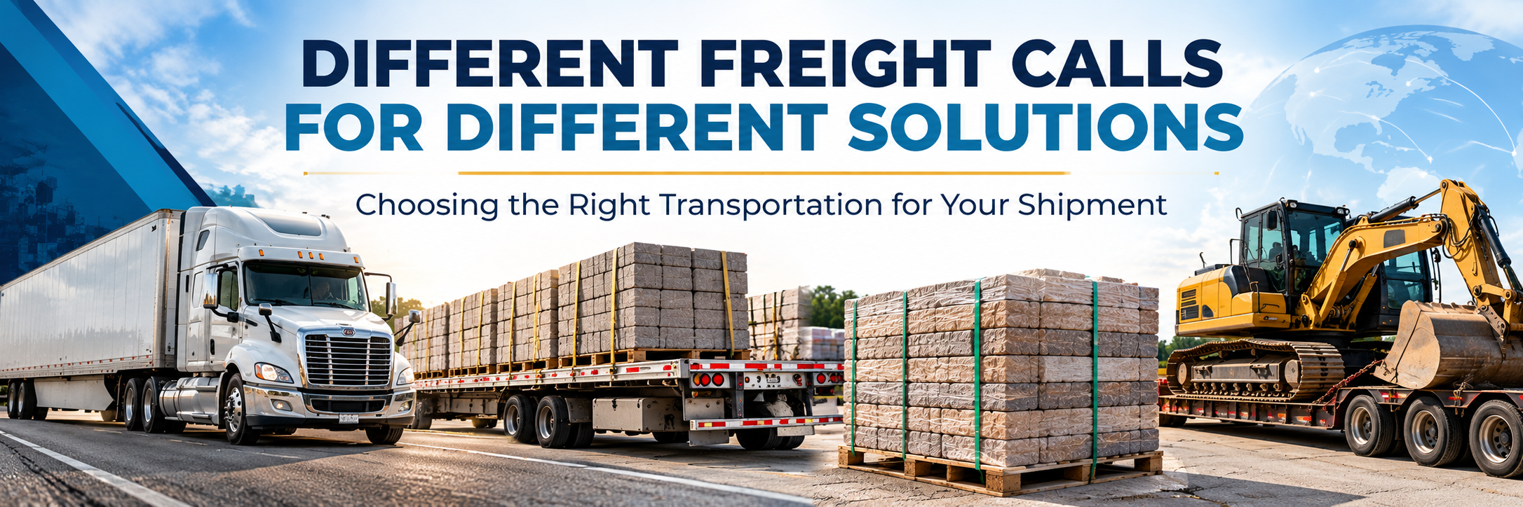 Different Freight Calls for Different Solutions: Choosing the Right Transportation for Your Shipment