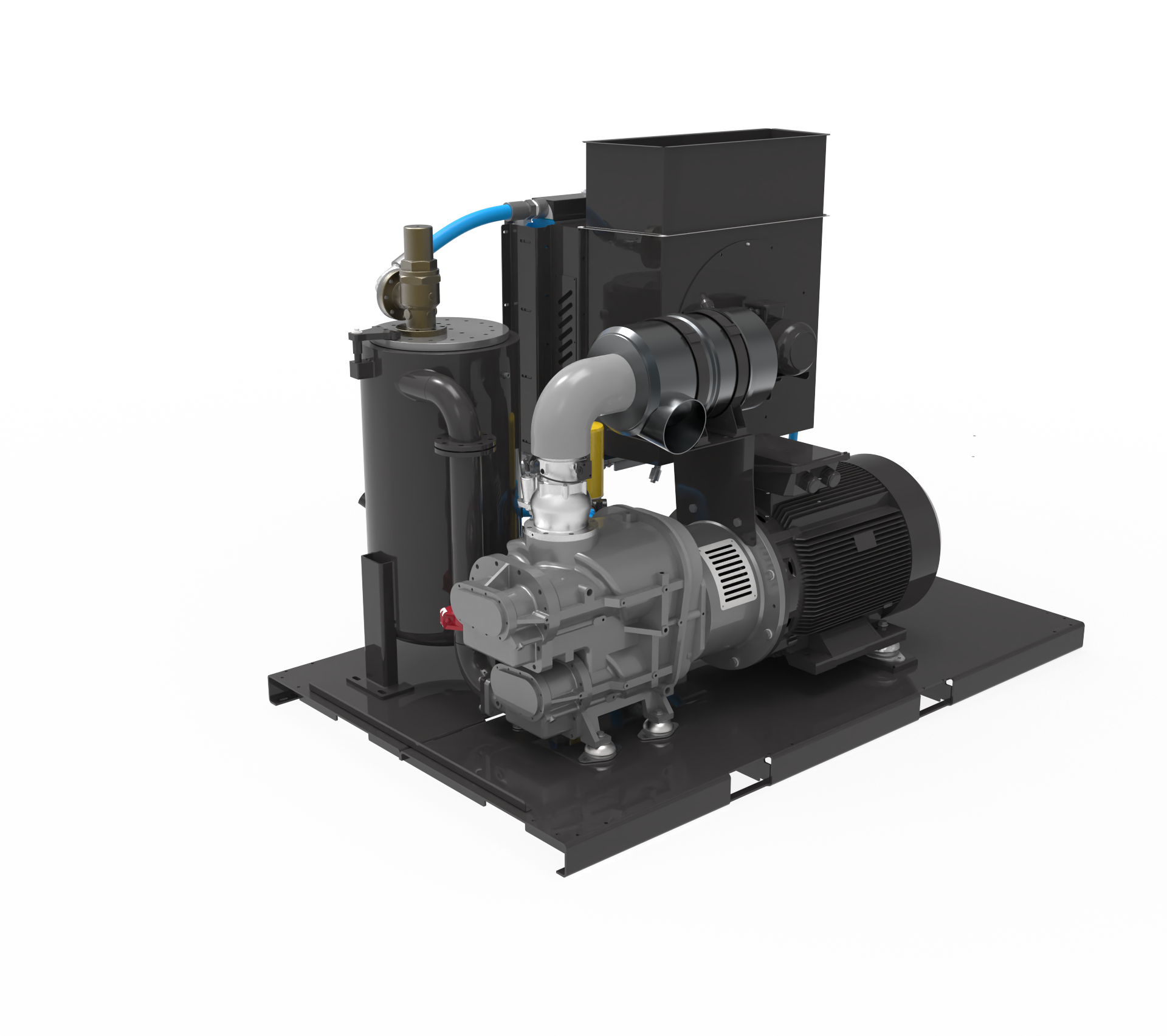 Inside of Tamsan-USA DS2-series air compressor