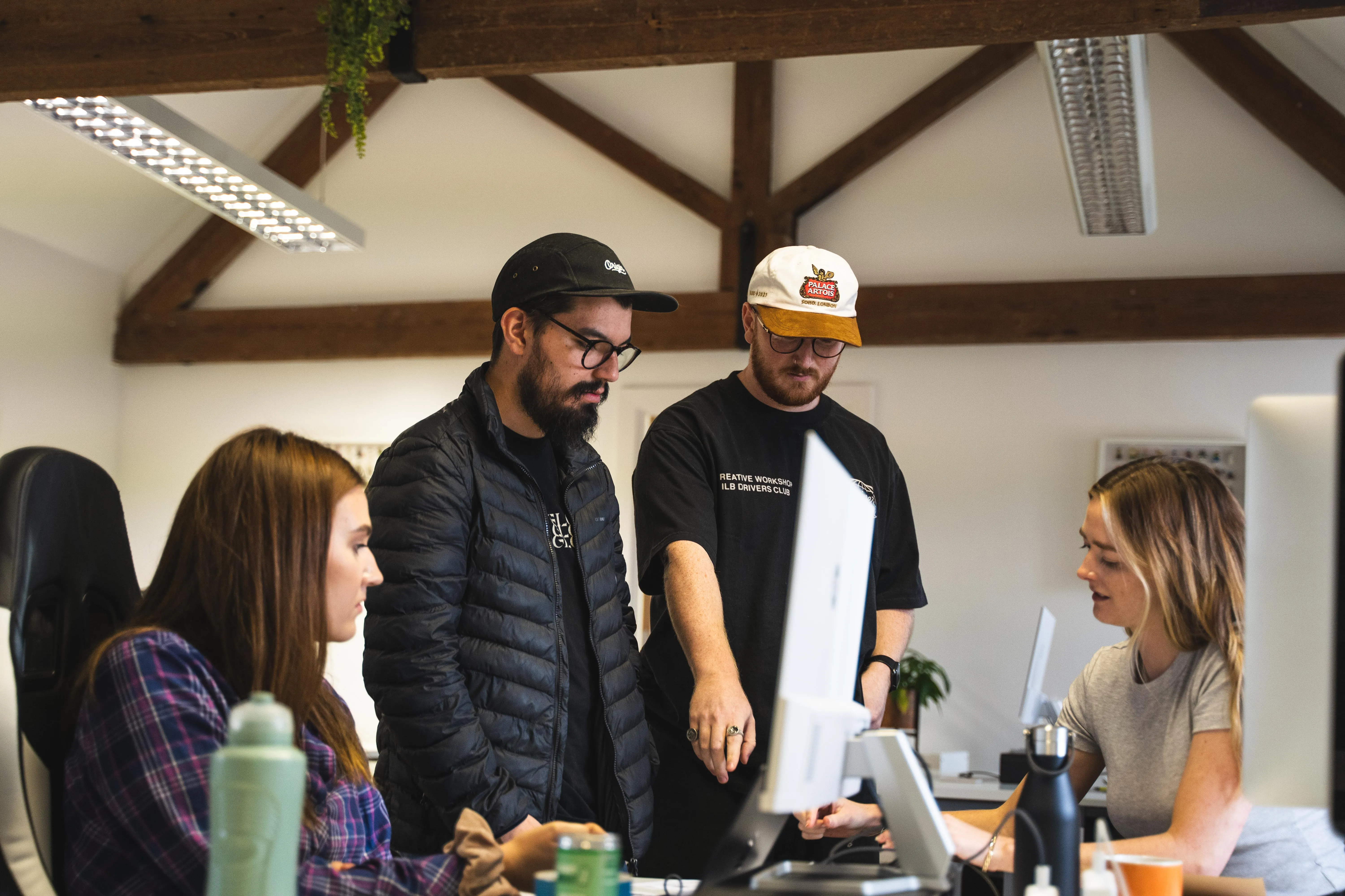 Design team working together