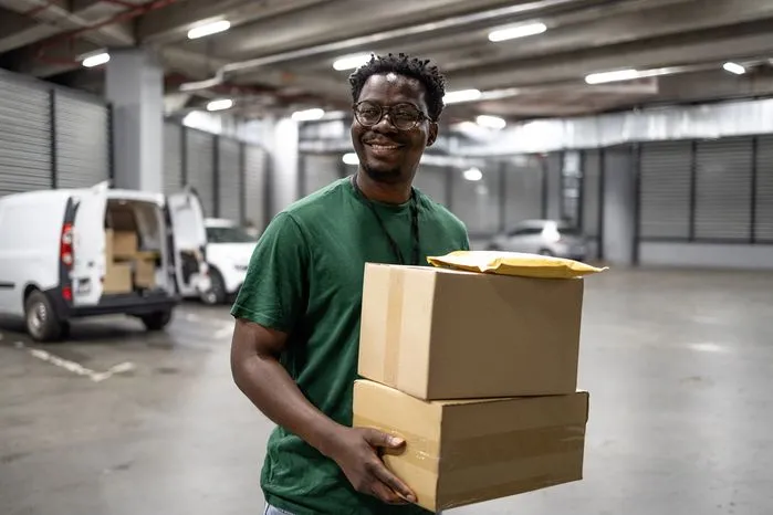 An image of a smiling man carrying packages in a parking garage — discover the brain regions that fuel your motivation and proven strategies to boost drive.