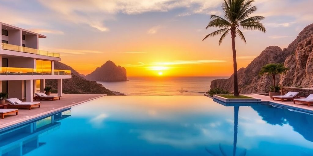 The Cape hotel with ocean view and infinity pool.