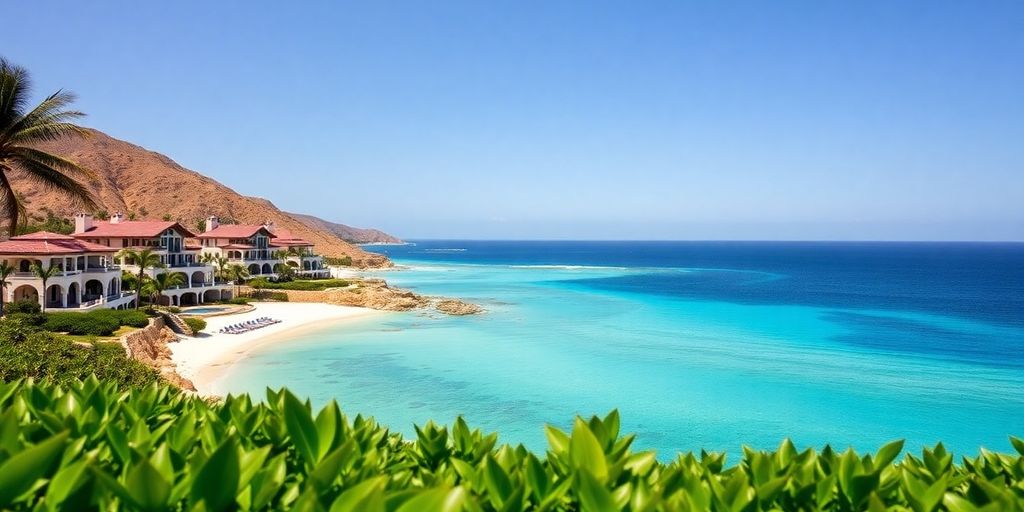 Luxurious villas and beaches of Esperanza Cabo.