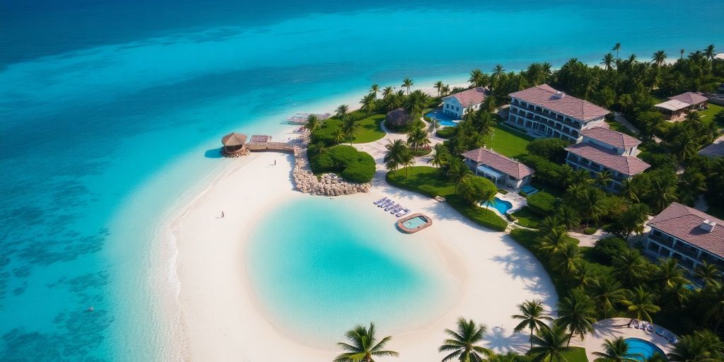Aerial view of One&Only Palmilla resort in Los Cabos.