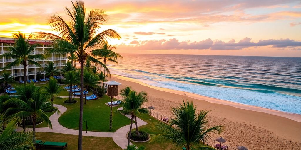Beach view at Playa Grande Resort in Cabo San Lucas.