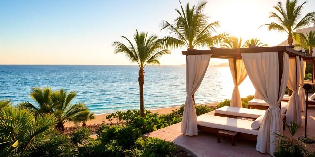 Luxurious beachside cabanas at Zoetry Casa del Mar.