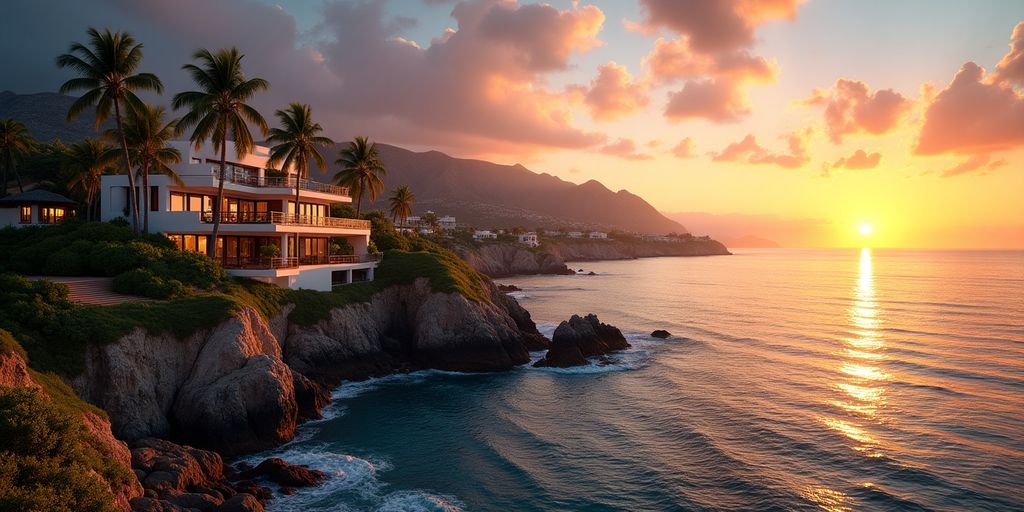 Luxurious oceanfront view at The Cape Cabo San Lucas.