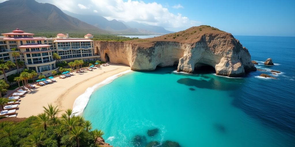 Luxurious Grand Solmar resort at Land's End beach.