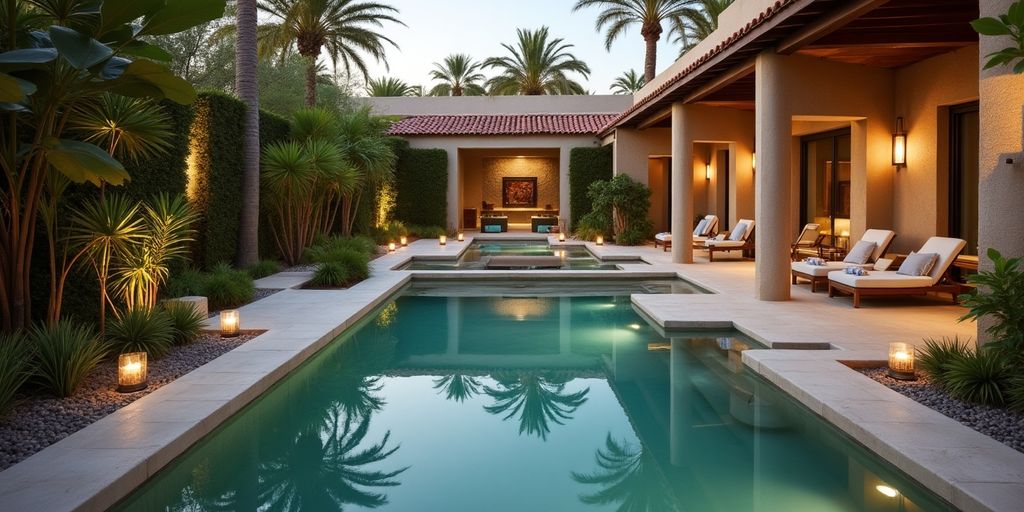 Zen Spa at Hotel Ziva Los Cabos with lush greenery.