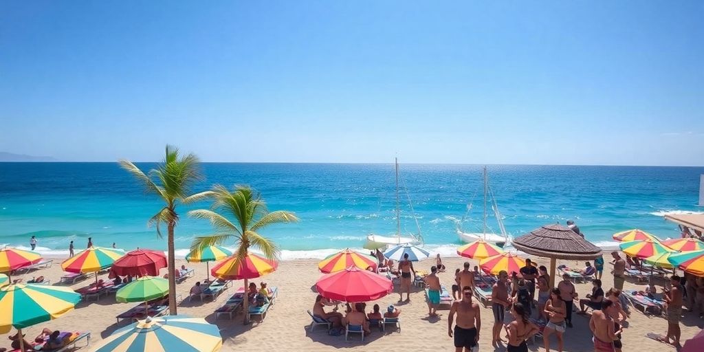 Beach fun with friends at Mayan Monkey Los Cabos.