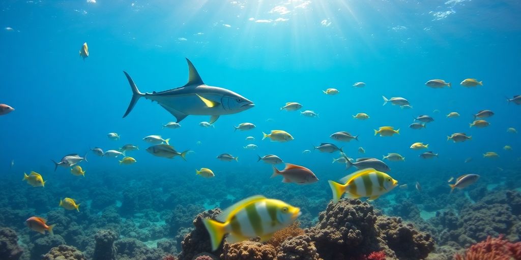 Colorful fish species in clear Cabo San Lucas waters.