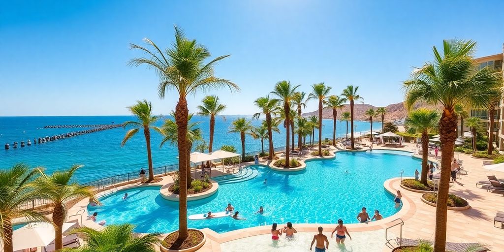 Resort de lujo en Los Cabos con actividades familiares.