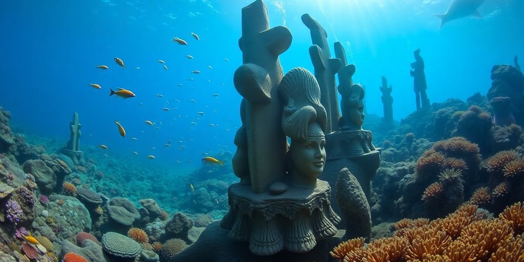 Underwater image of Cabo Pulmo with colorful coral and fish.