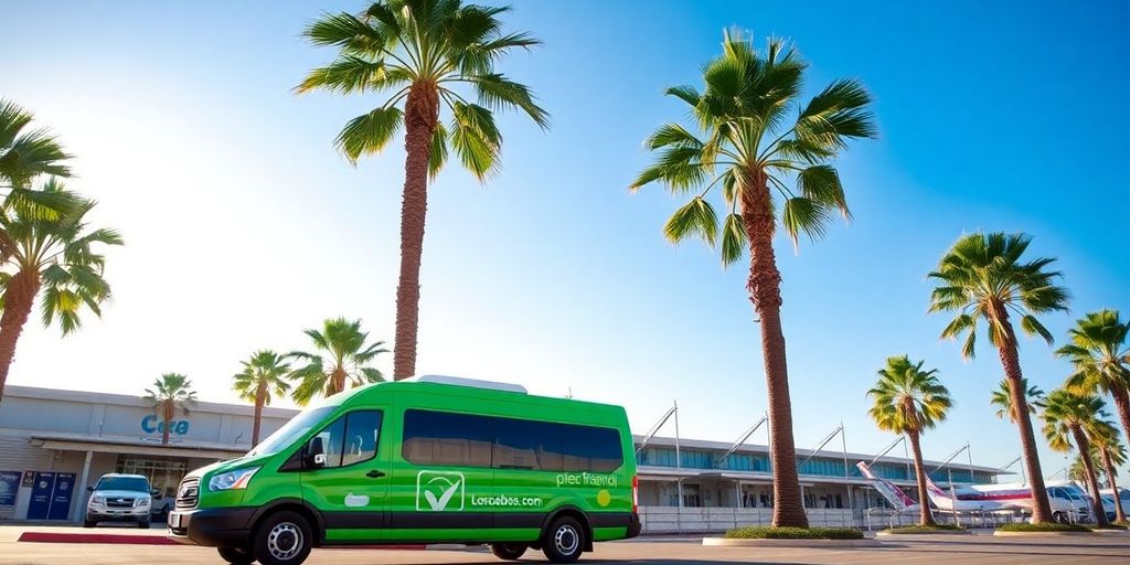 Eco-friendly airport transfer service in Los Cabos.