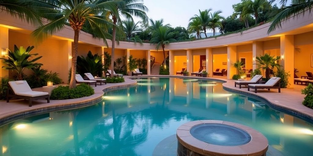 Relaxing spa atmosphere at Playa Bonita in Los Cabos.