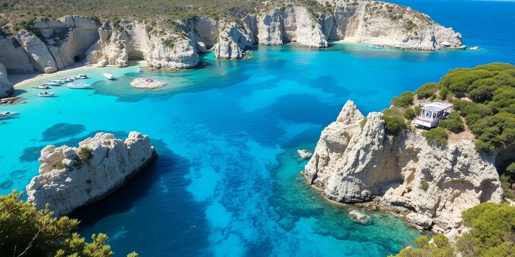 Scenic hidden coves and vibrant marine life in Cabo San Lucas.