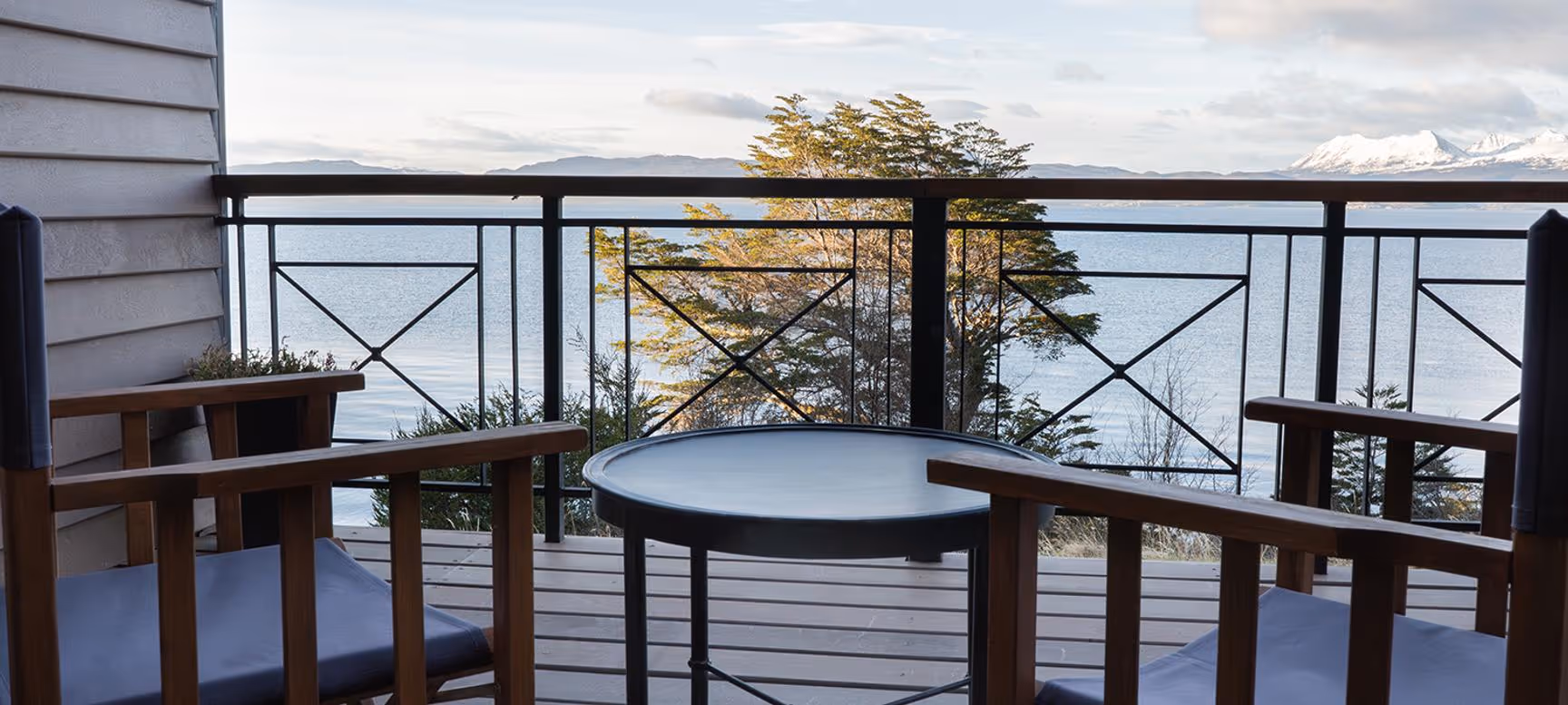 Deck privativo da Senior Suite Canal Beagle