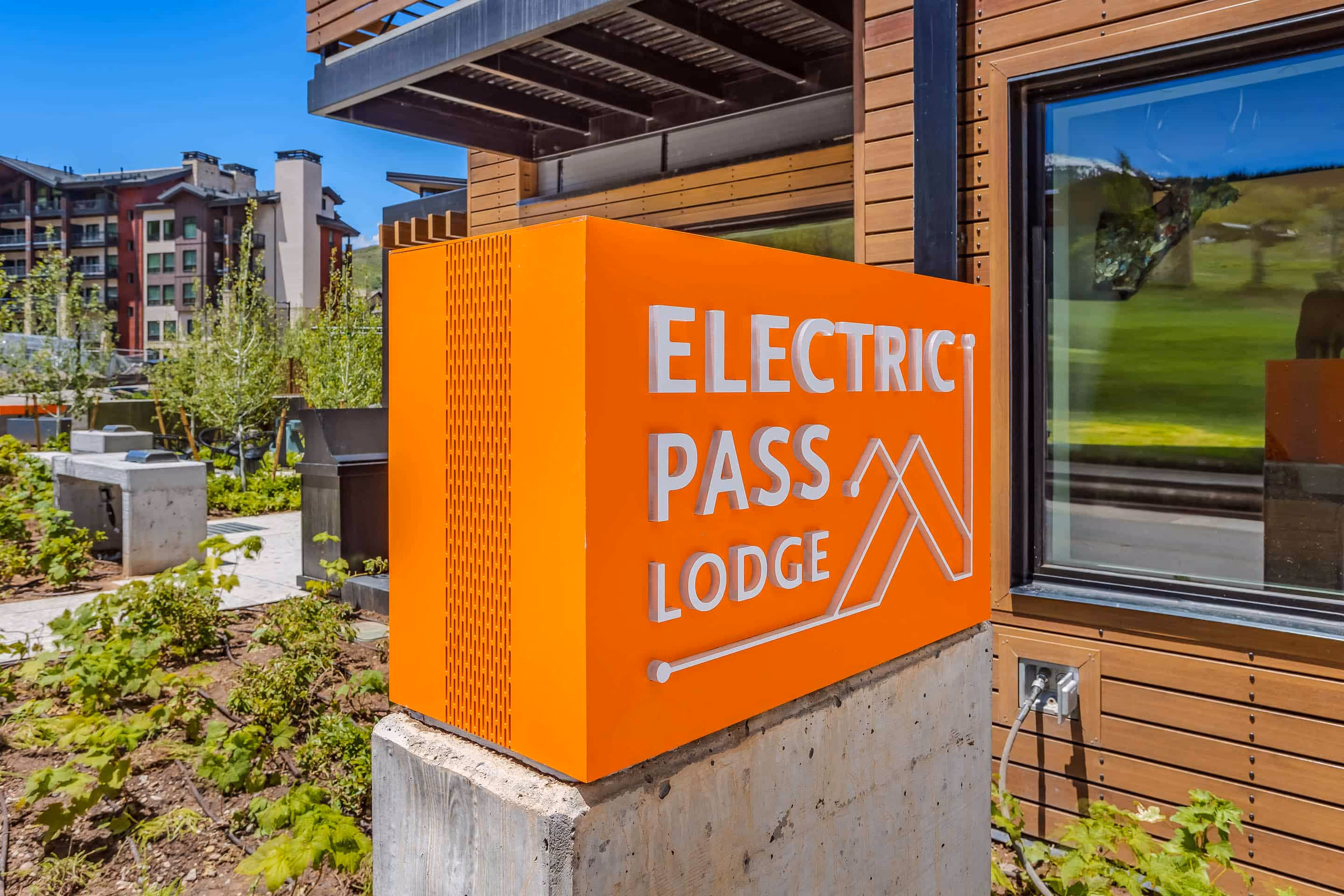 Área comum interna do Electric Pass Lodge