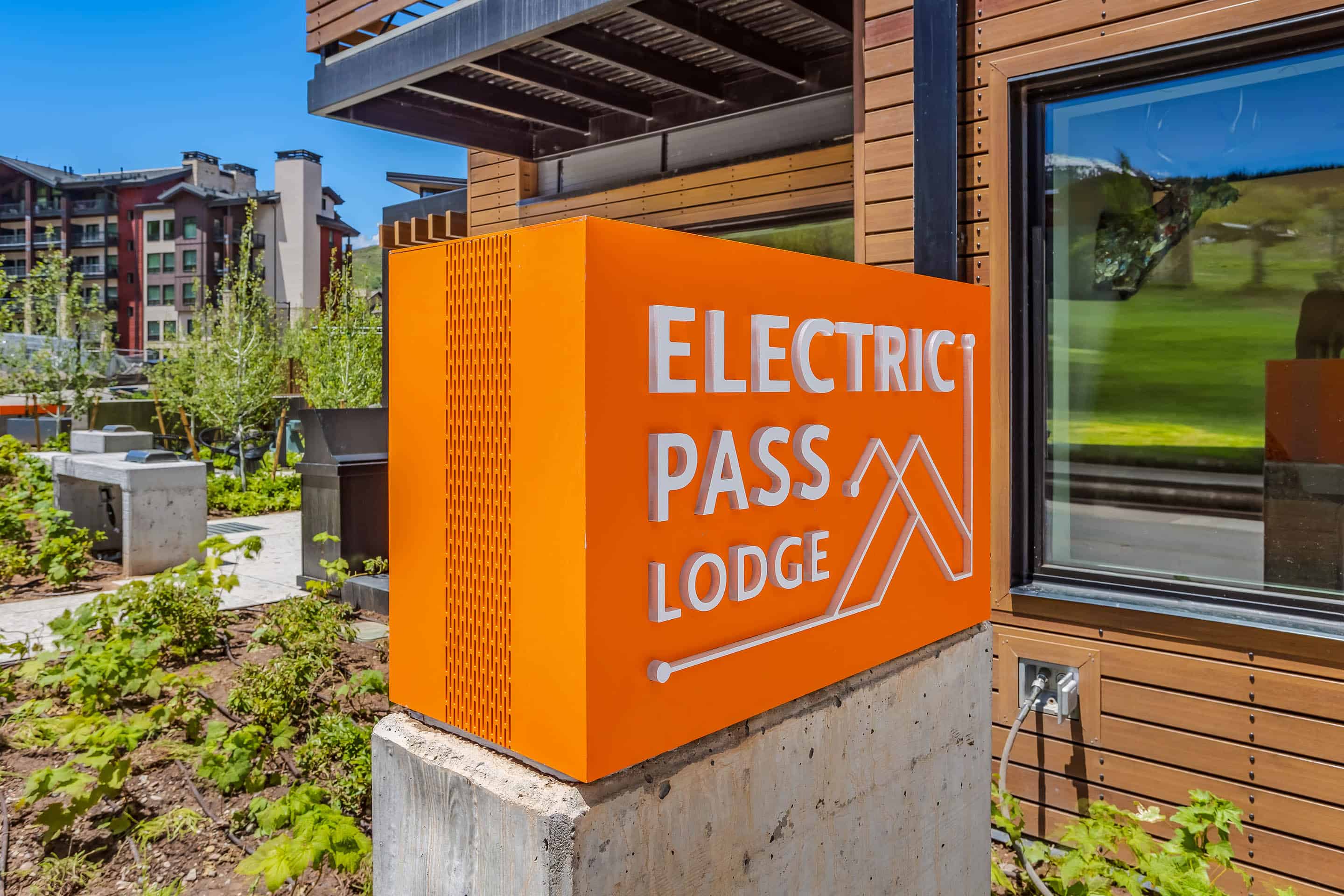 Área comum interna do Electric Pass Lodge