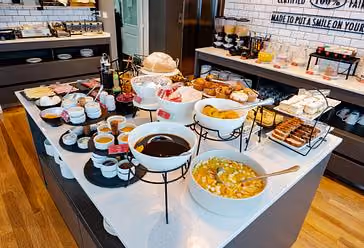 Área de café da manhã do Alto Andino Hotel