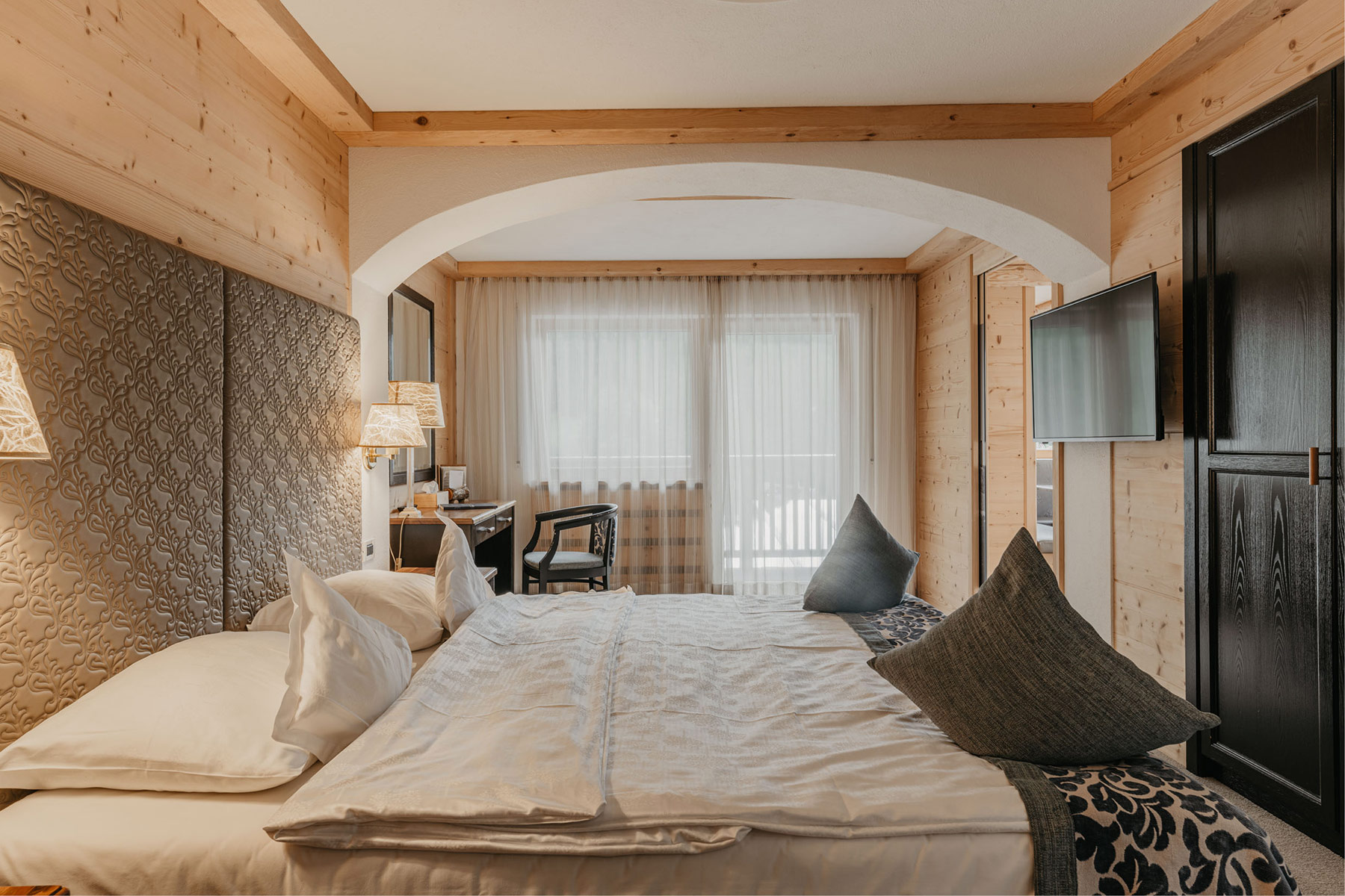 Quartos elegantes do Portillo Dolomites