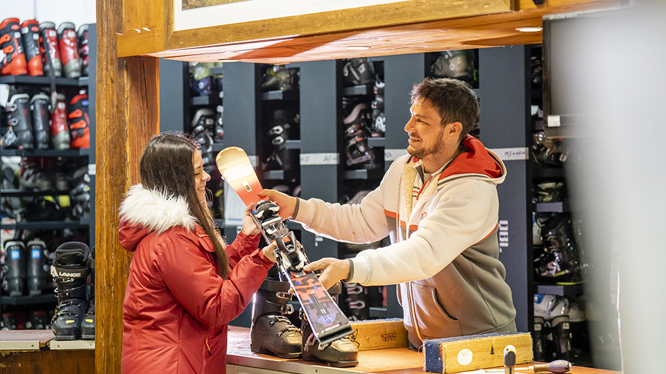 Espace montagne – depósito e equipamentos de ski