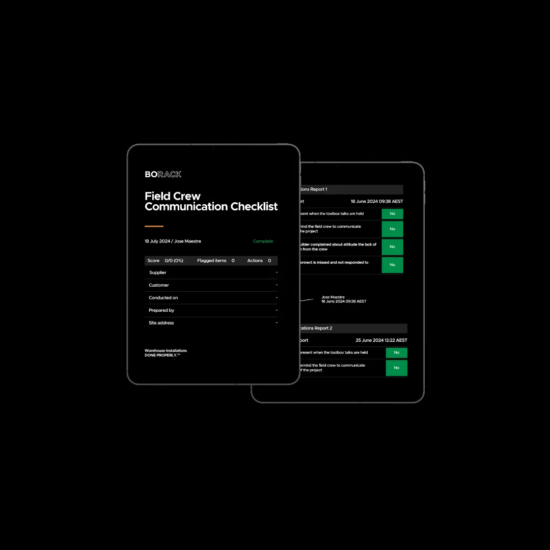 Portrait of Loganathan Ponnurangam, Warehouse Manager at Alstom, wearing an orange safety vest, with a testimonial praising BORACK's safety and efficiency.