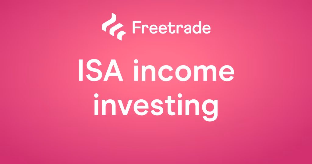 Pink background with text that says ISA Income Investing