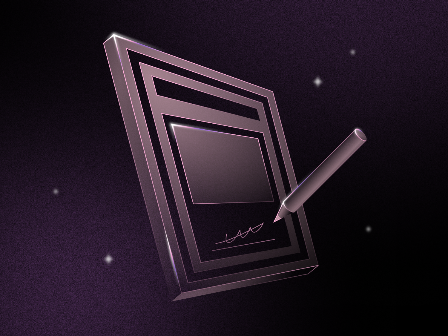 Pen scribbling on notepad