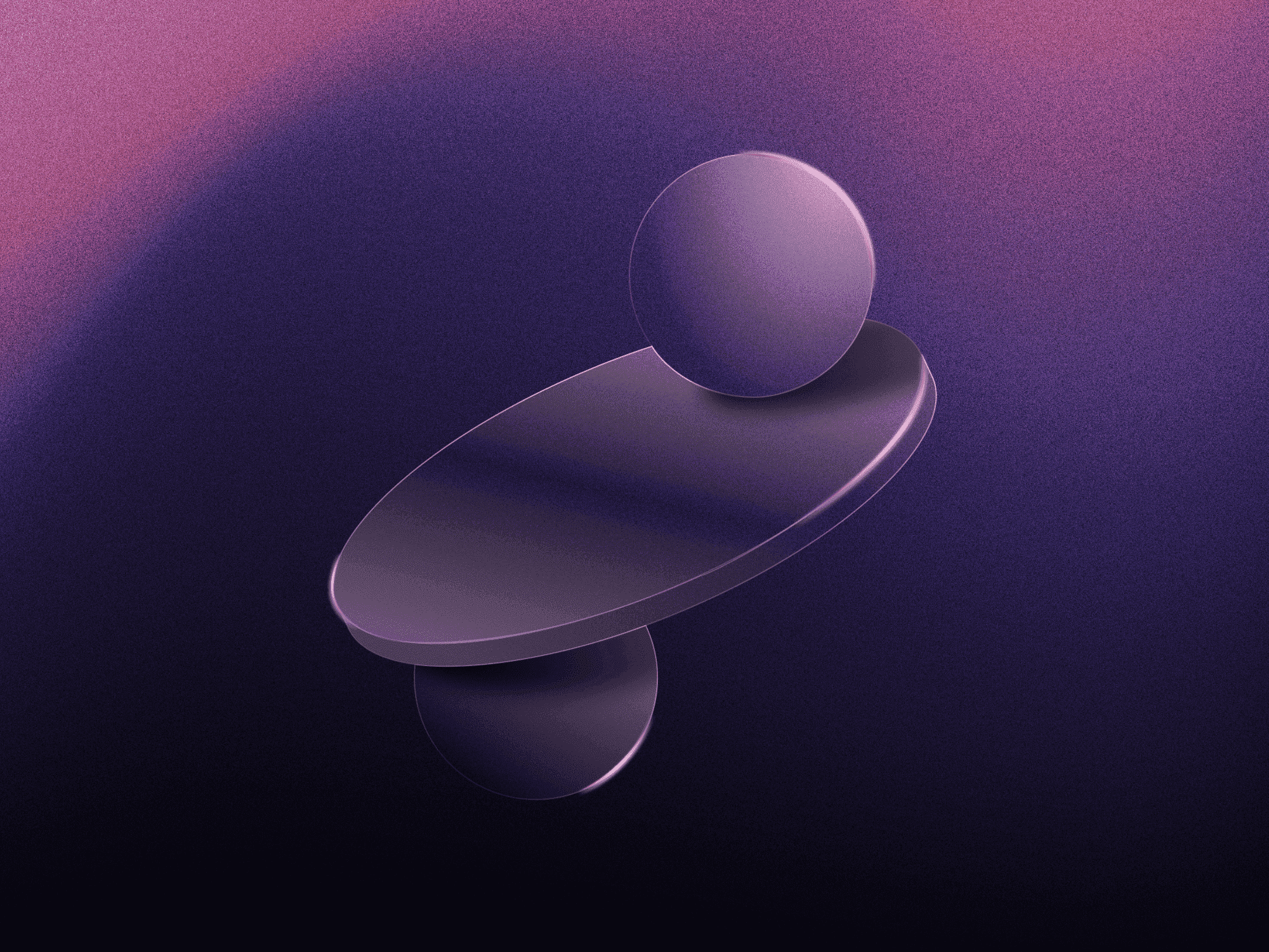 Three floating discs