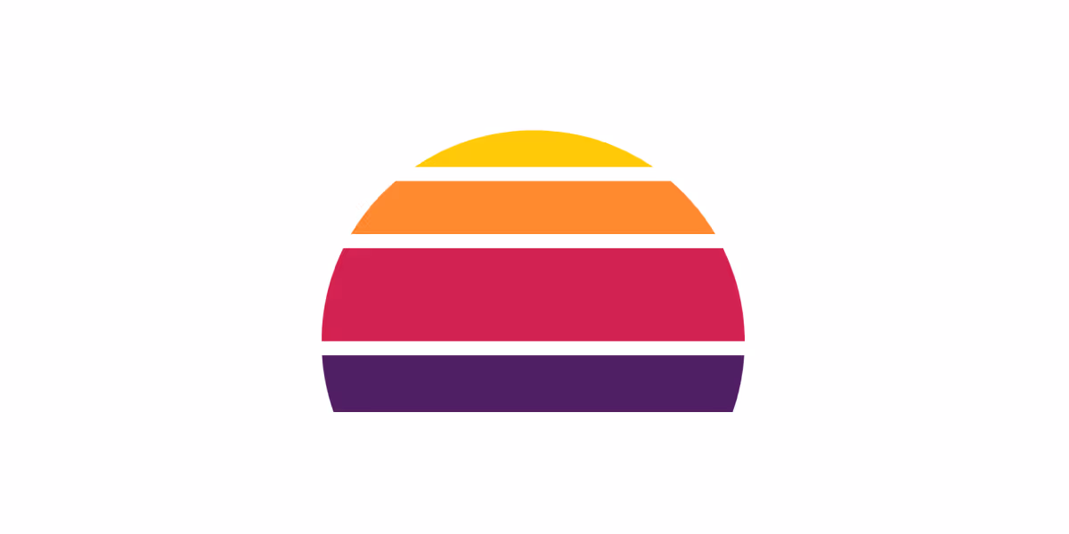 Freetrade’s first logo, a sunset