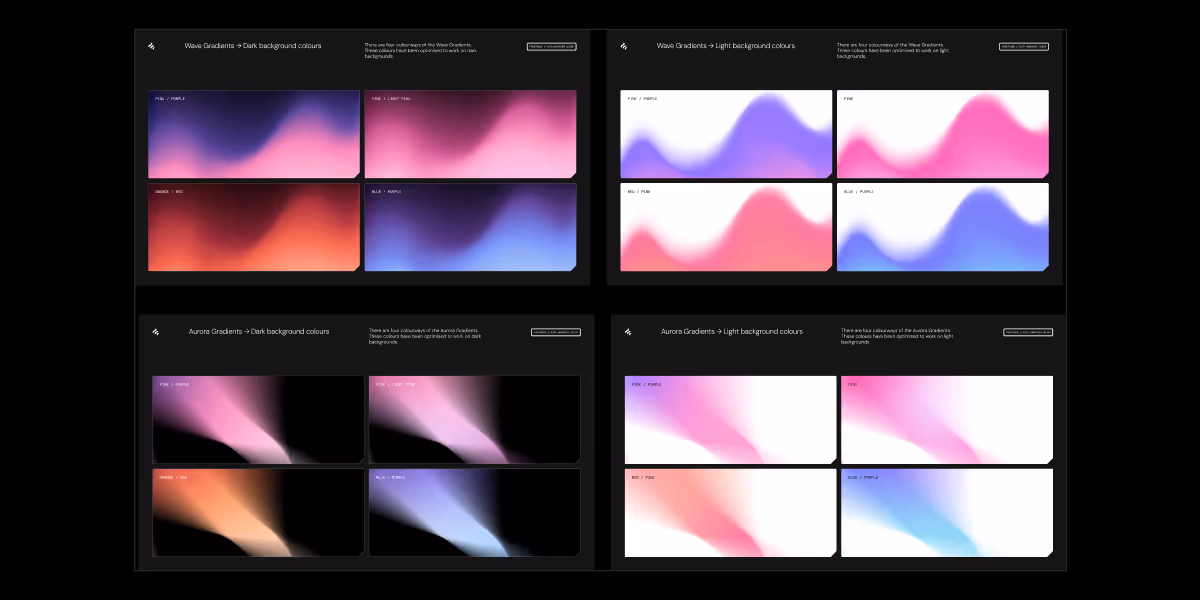 Freetrade brand light and dark mode gradients