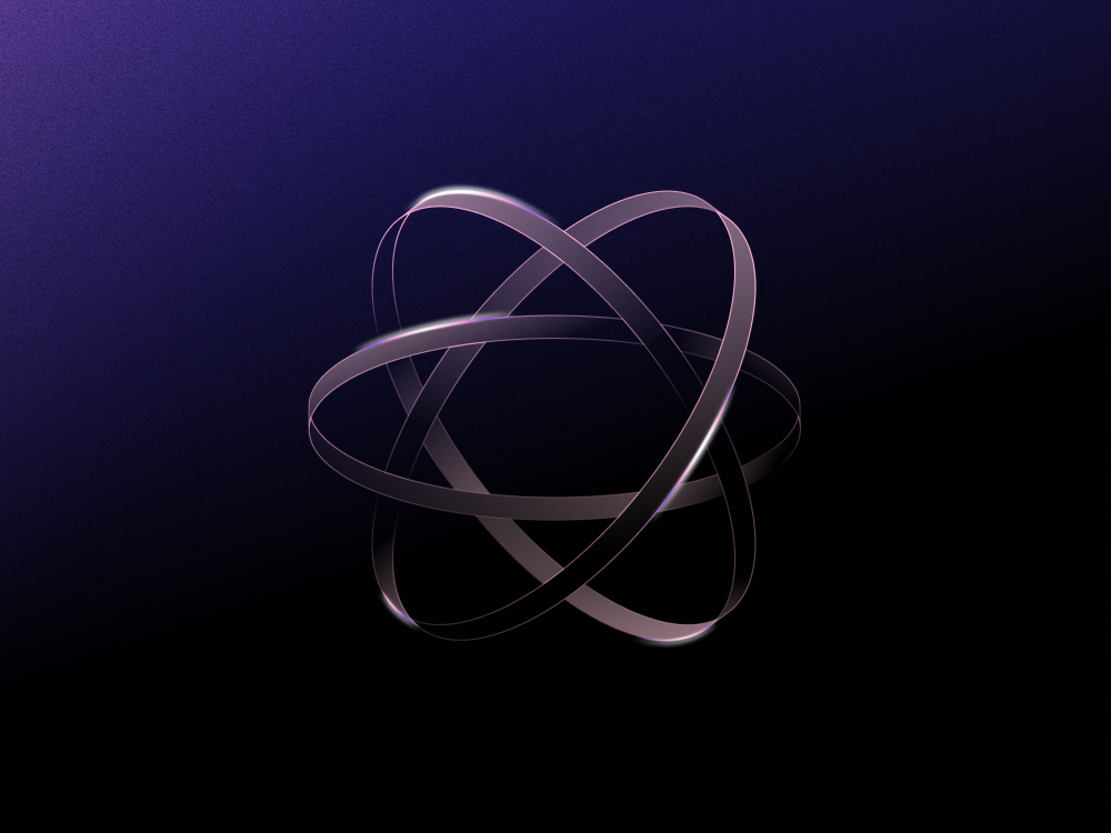 Swirl pattern against black and purple background