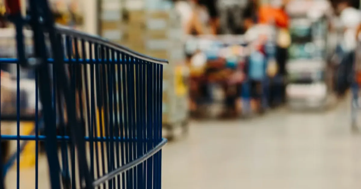 Empty shopping trolley