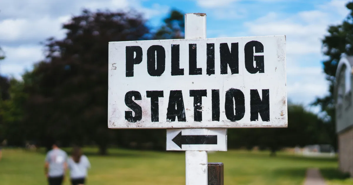 Polling station sign of things to come