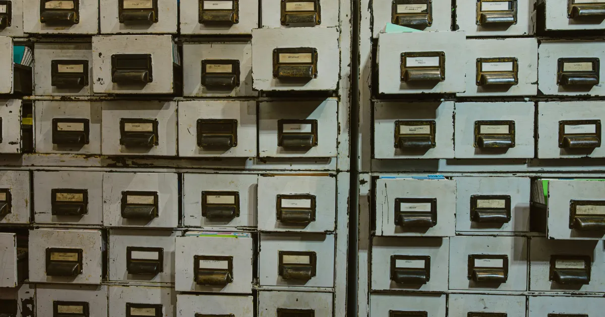 Knackered old filing cabinets