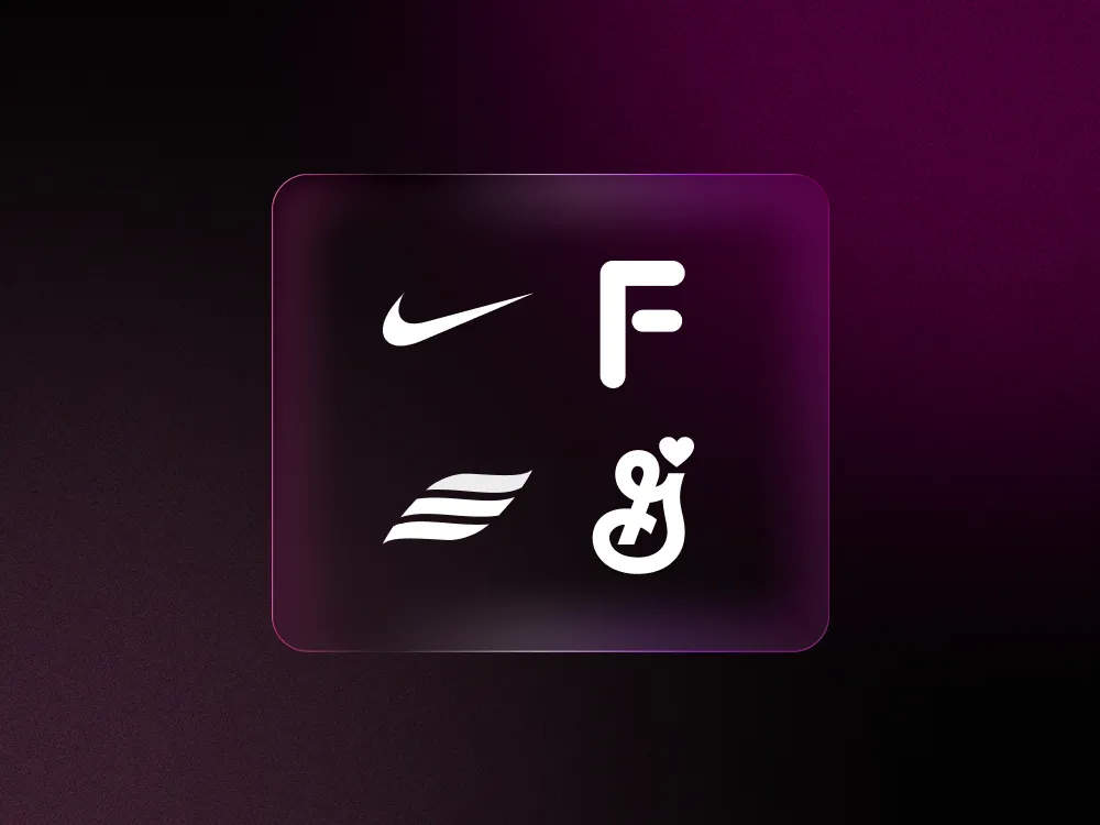 Logos of Nike, FactSet, General Mills, and Constellation against black and purple backdrop