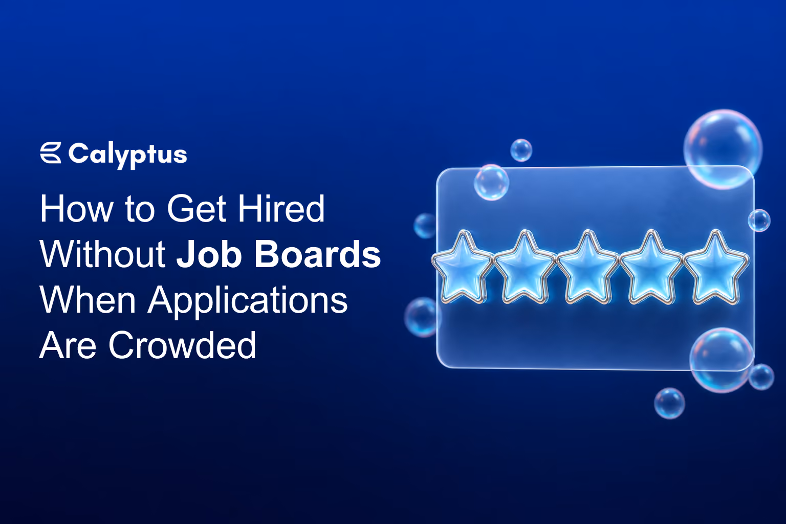 How to get hired without job boards when applications are crowded