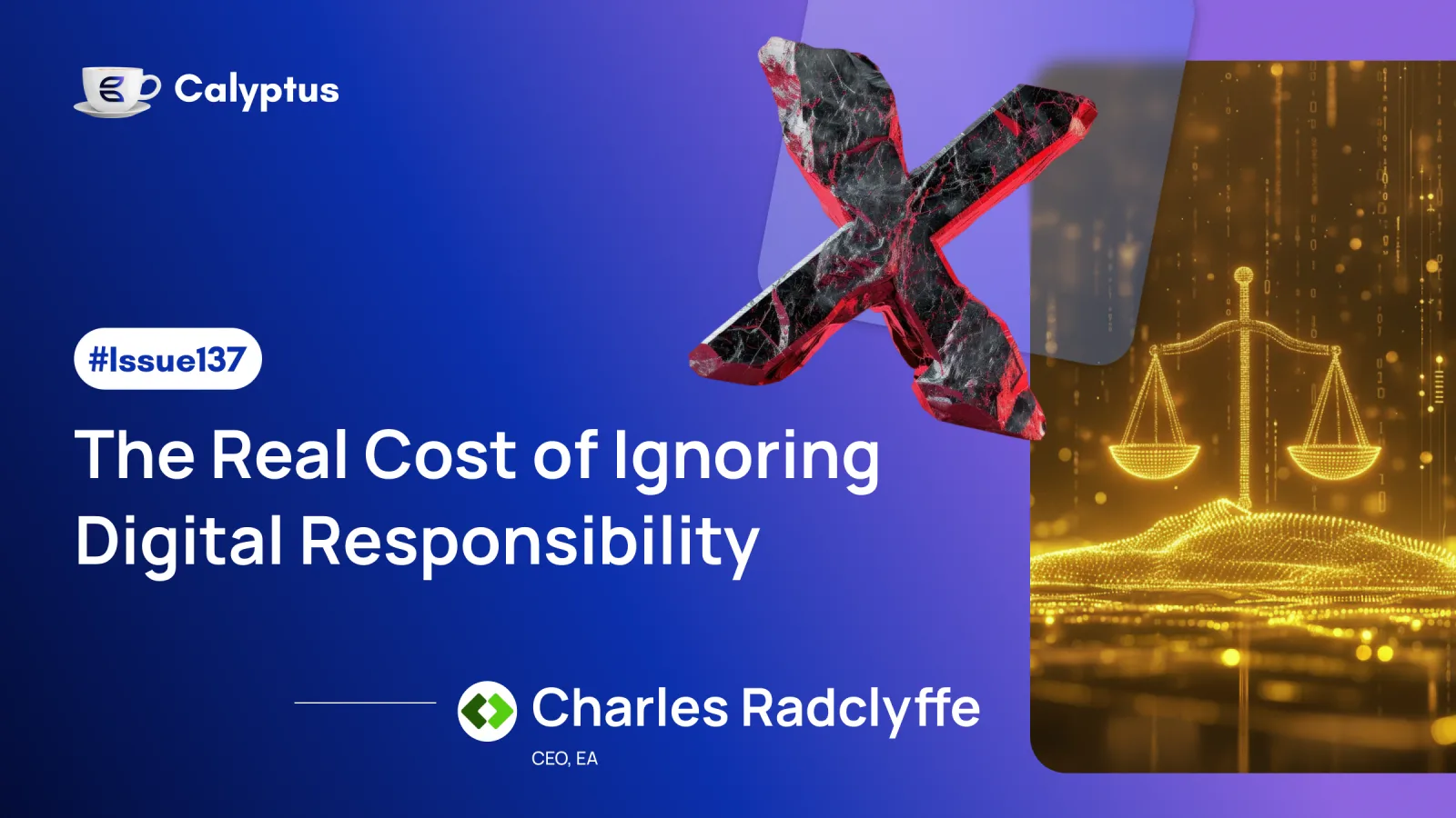 Issue 137: The Real Cost of Ignoring Digital Responsibility Ft. Charles Radclyffe, CEO @EA