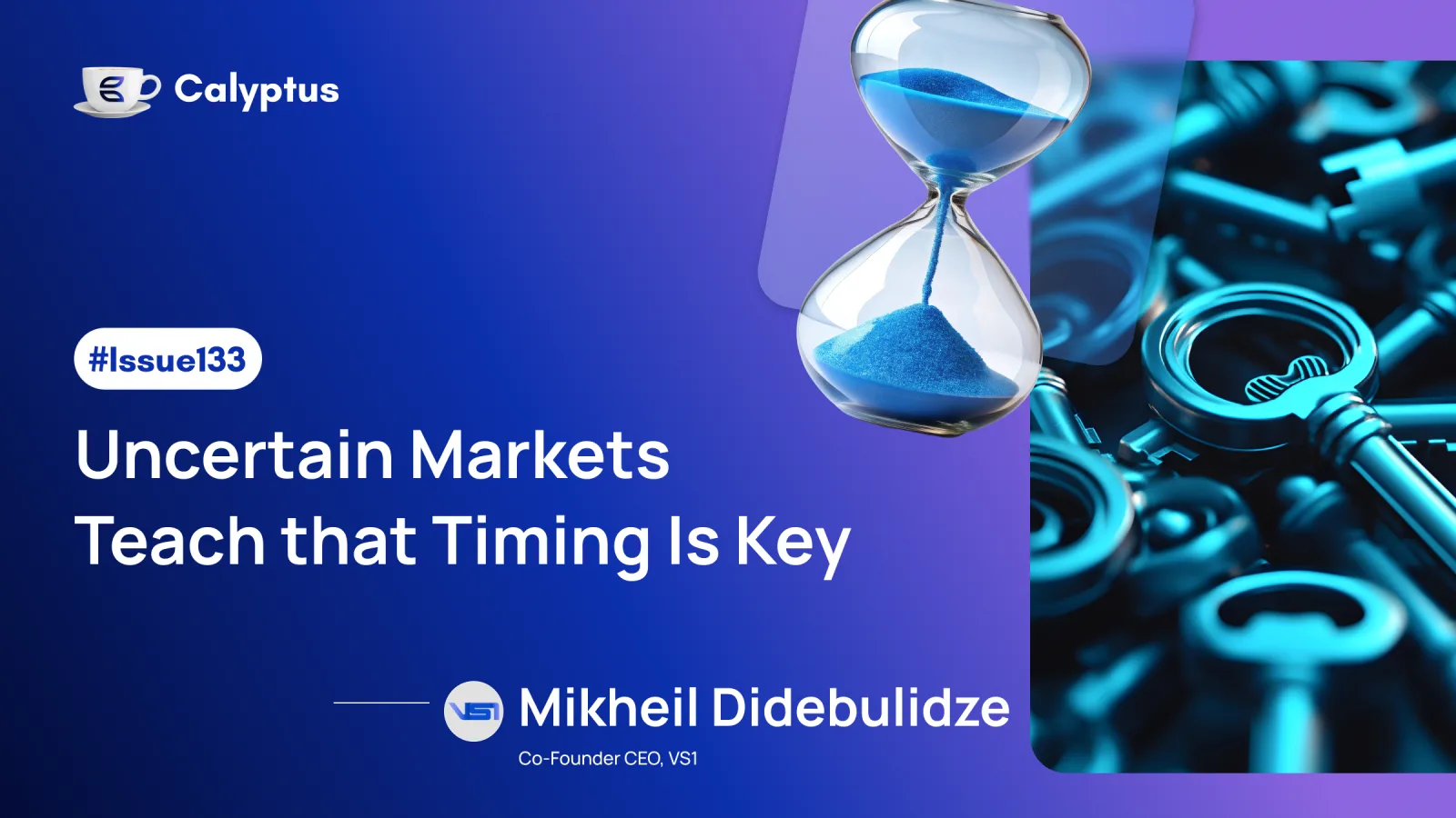 Issue 133: Uncertain Markets Teach that Timing Is Key Ft. Mikheil Didebulidze, Co-Founder @VS1