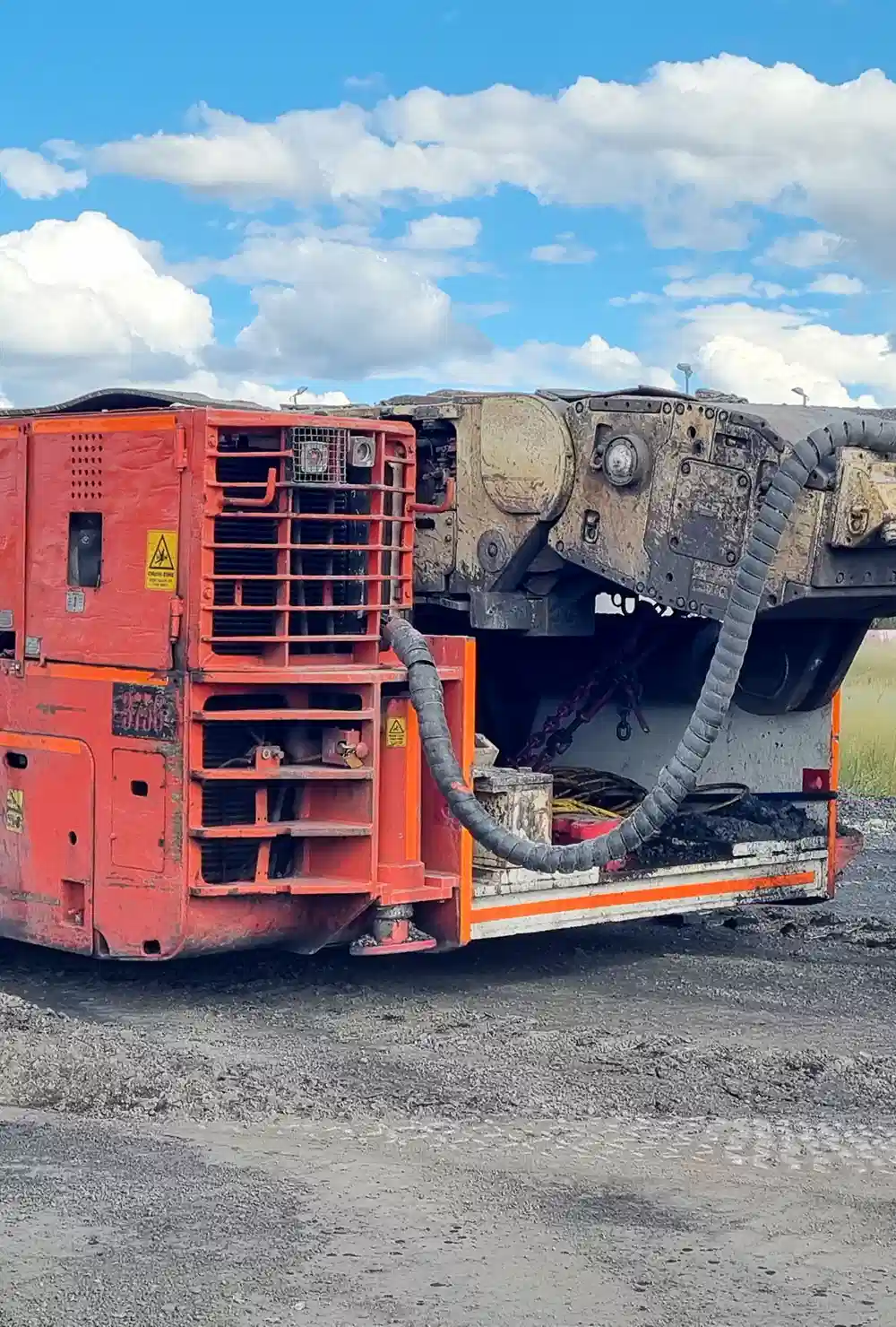 Machine at mining site