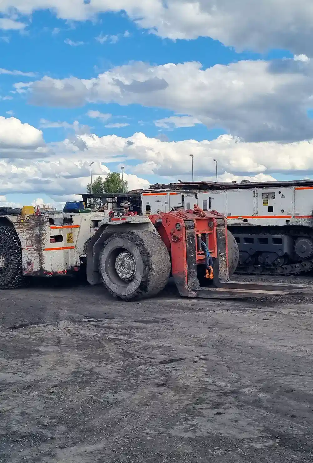 Machine at mining site