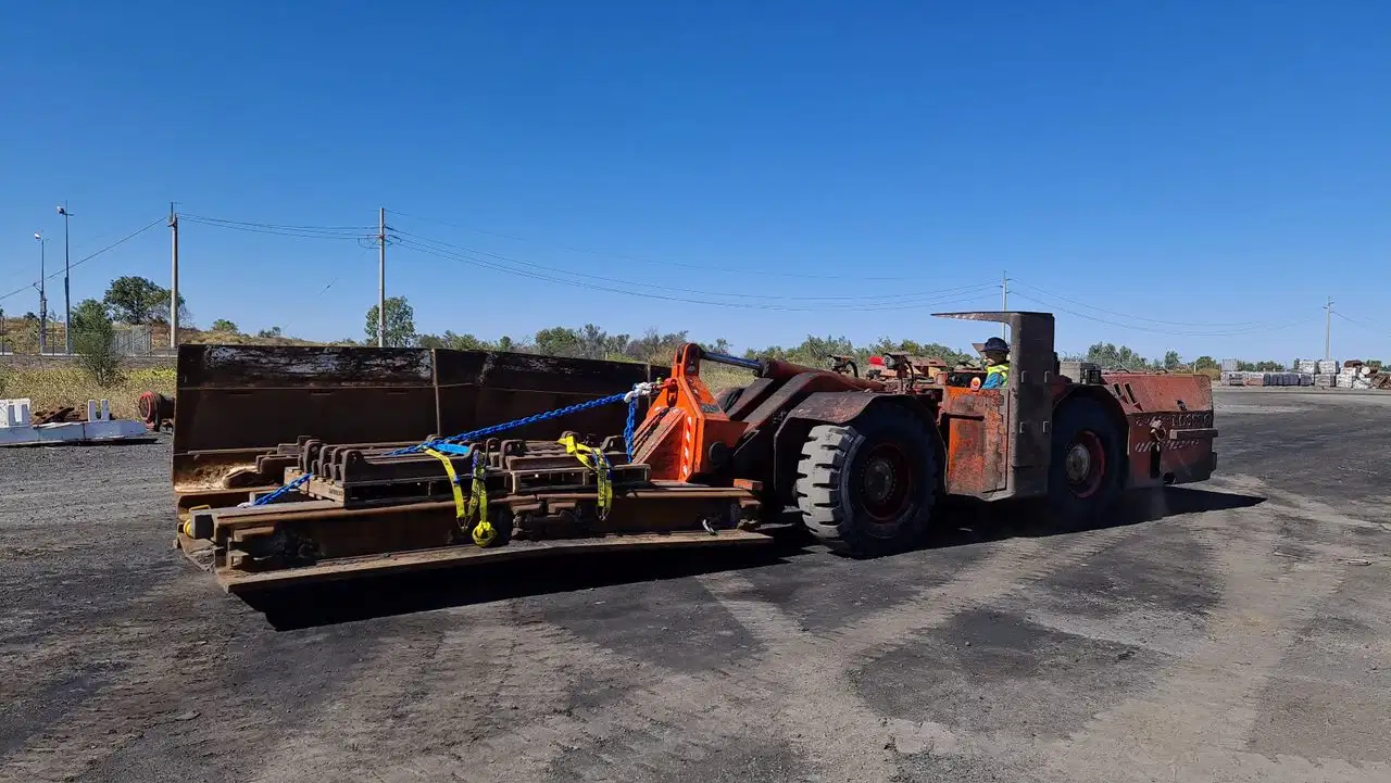 Machine at mining site