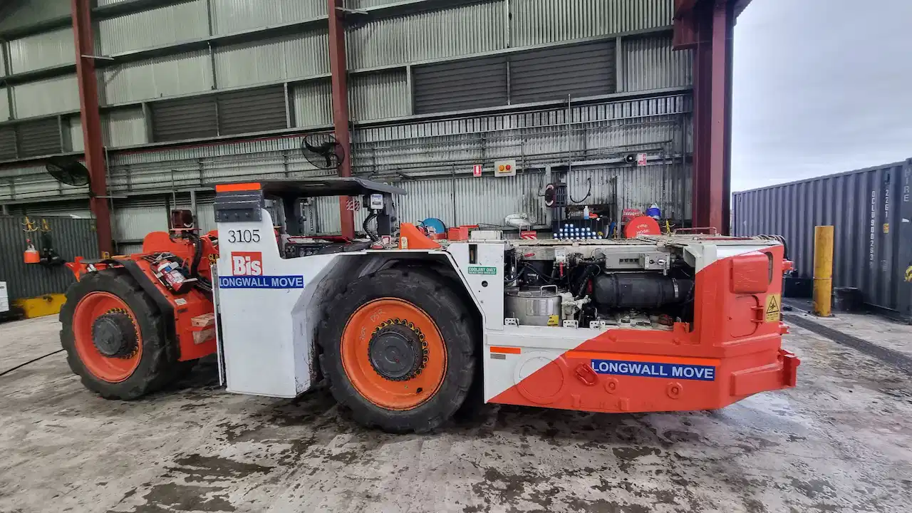 Machine at mining site